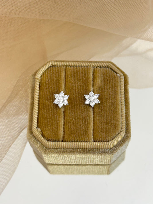 White Gold Earrings 1699