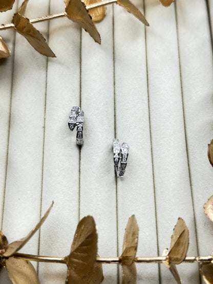 White Gold Earrings 1684