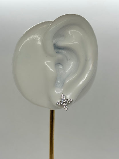 White Gold Earrings 4758