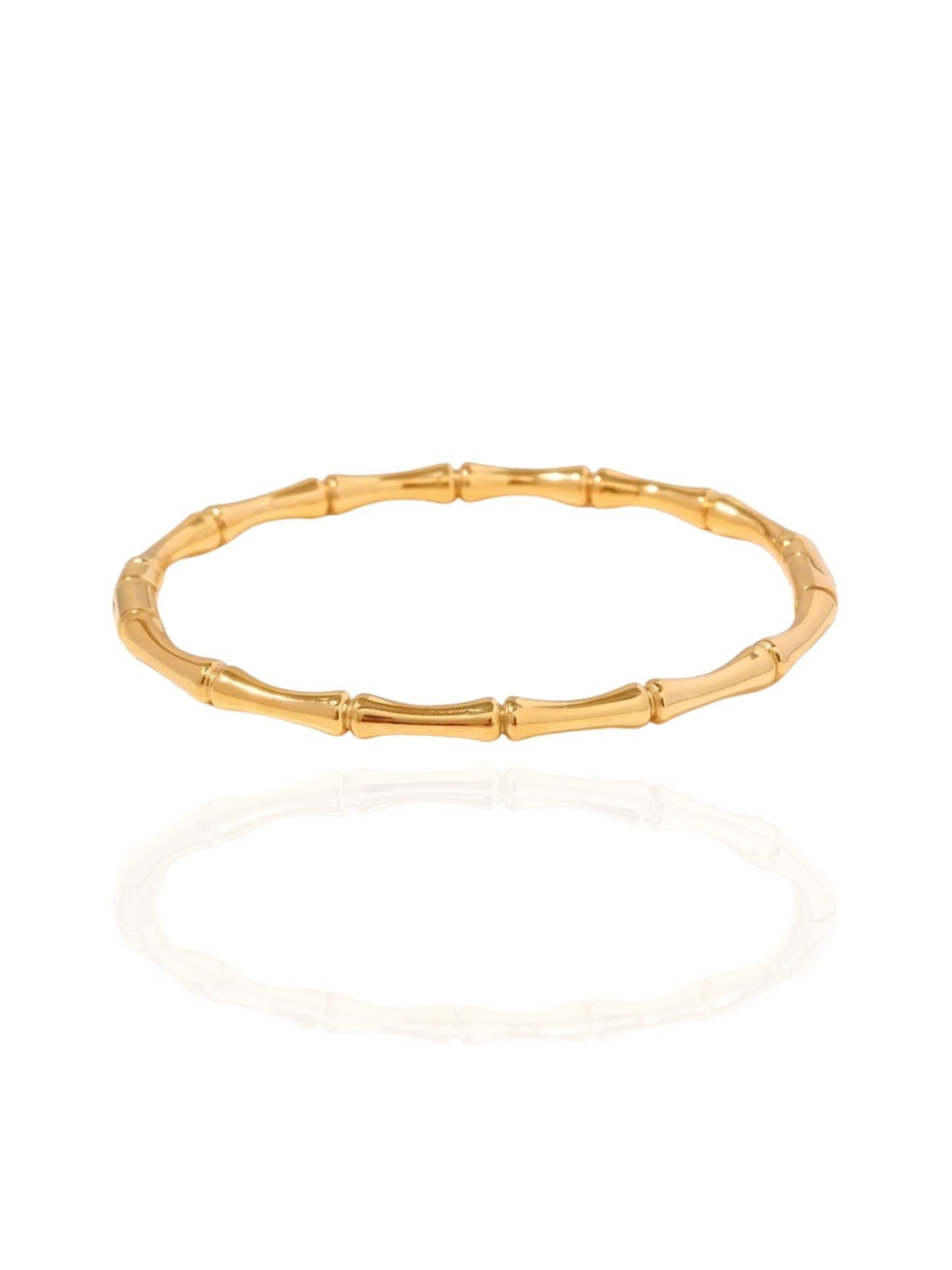 gold bangle, bamboo design bangle, lightweight bangle, minimalist bangle, lightweight bracelet, timeless bangle, simple bangle