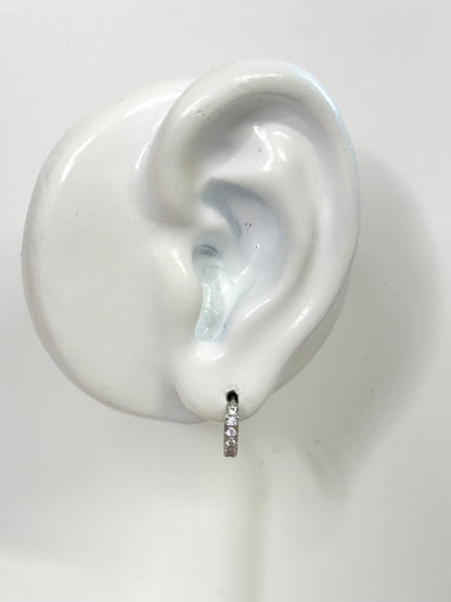 White Gold Earrings 3622
