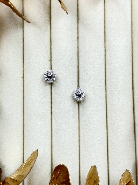 White Gold Earrings 1692