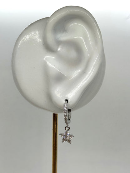 White Gold Earrings 4745