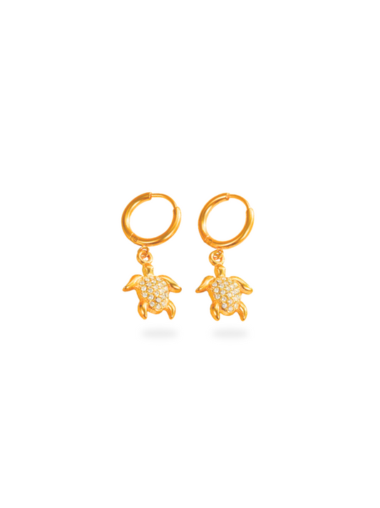 Turtle Charm Earrings