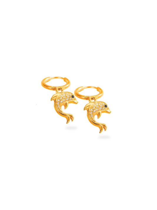 Dolphin Charm Earrings