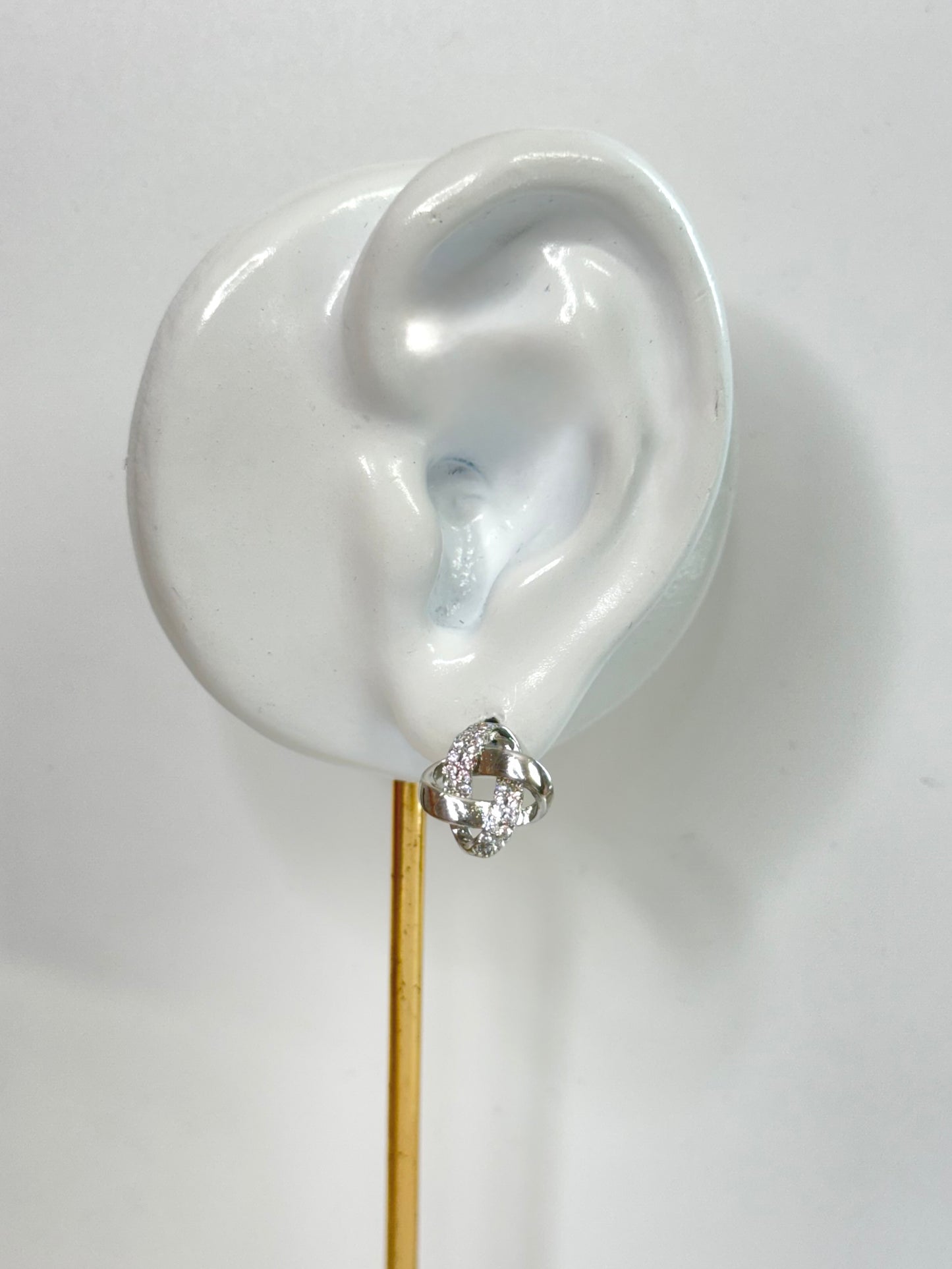 White Gold Earrings 4547