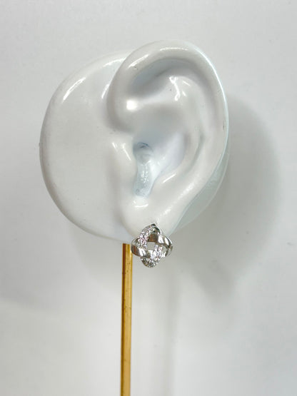 White Gold Earrings 4547
