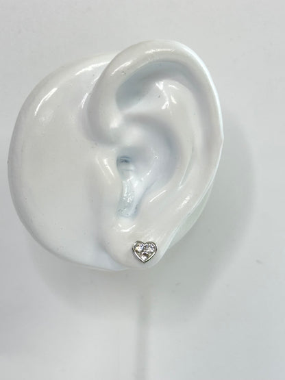 White Gold Earrings 4546