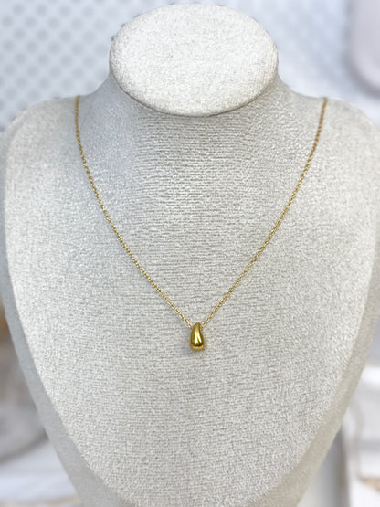 Rana Small Tear Drop Necklace  in Gold
