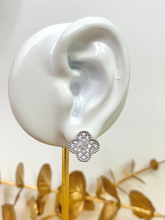 White Gold Earrings 1665