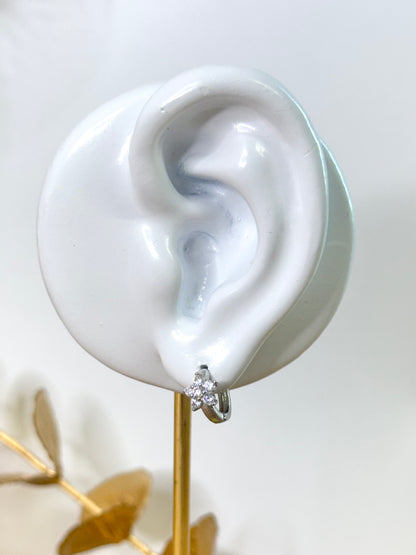 White Gold Earrings 4241