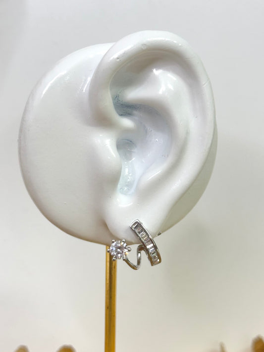 White Gold Earrings 1690