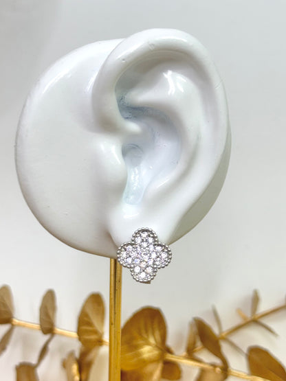White Gold Earrings 1665