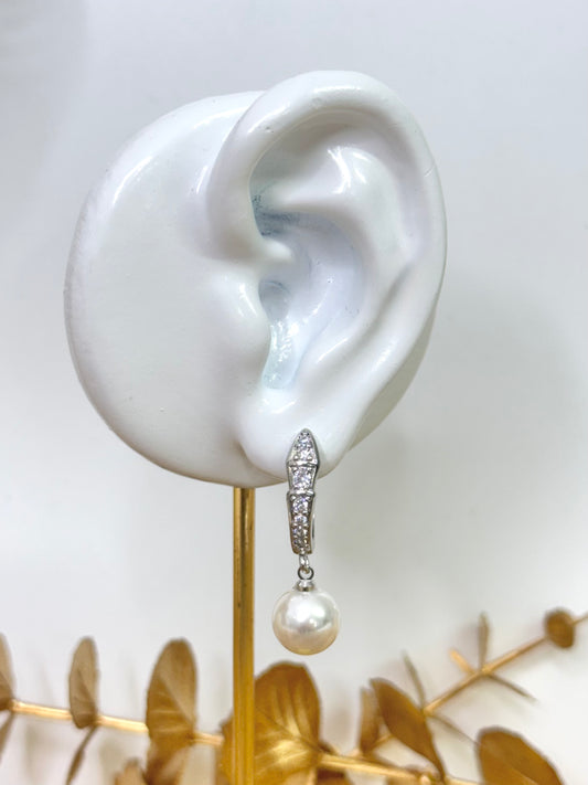White Gold Earrings 1704