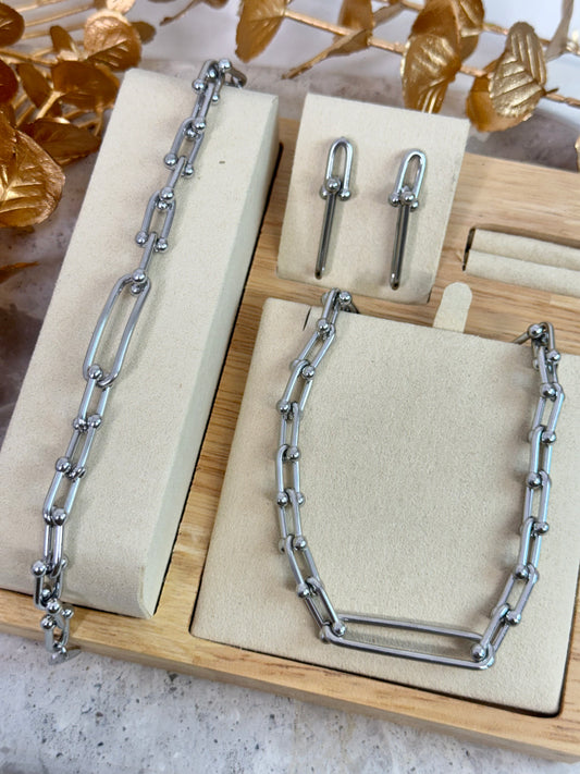 Ana in Silver | Jewellery Set 873