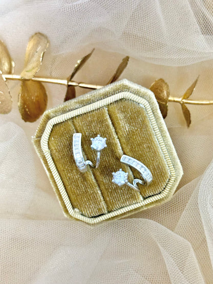White Gold Earrings 1690