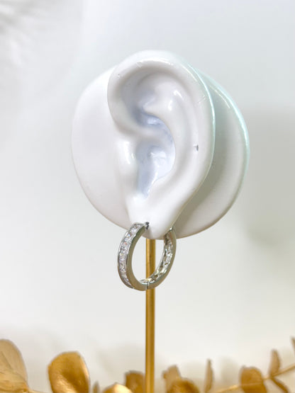 White Gold Earrings 4245