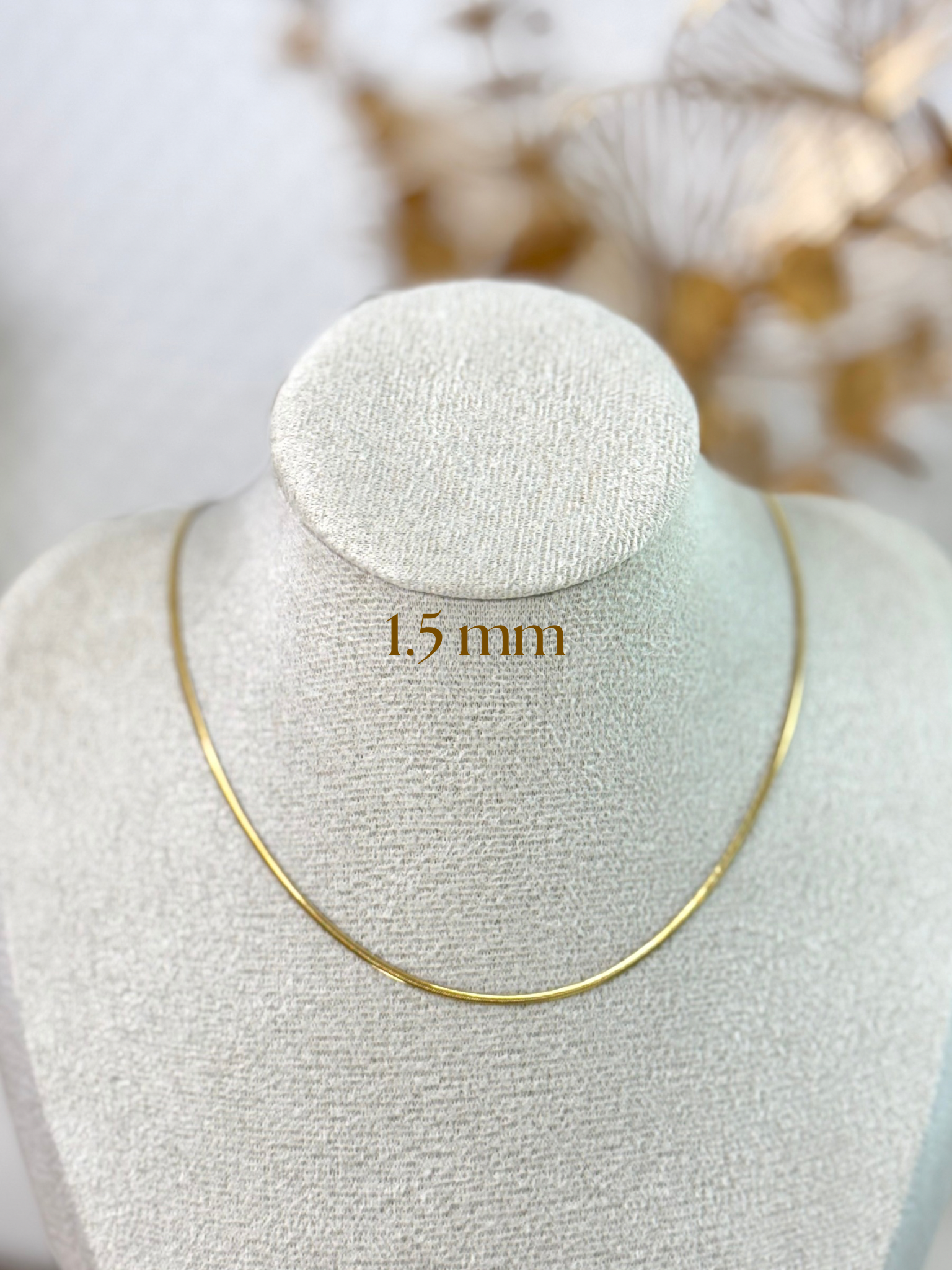 Flat Chain Necklace, Gift Ideas, Girl Necklace, Classic Necklace