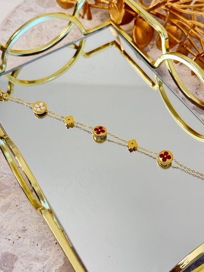 Lina Clover in Maroon Bracelet