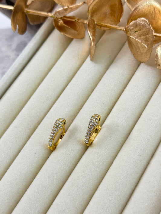 Serpent Huggie Earrings 1052