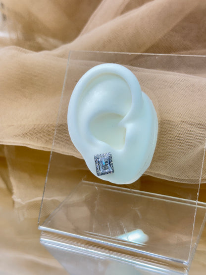 White Gold Earrings 3602
