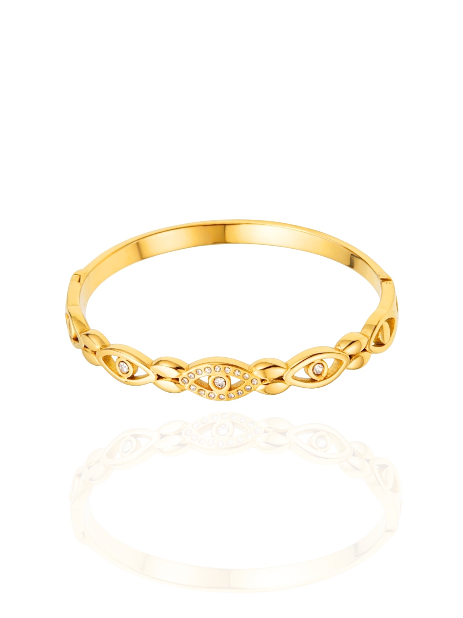 timeless jewellery, perfect gift for her, elegant jewellery, evil eye bangle, charm bracelet, dainty jewellery, simple jewellery,  fashion accessories, sleek jewellery, trendy jewellery, lightweight bangle, stylish jewellery, simple bangle, classic gold bangle, bangle with stones, intricate design bangle, perfect gift for her, best gift for her, classic gold chain bangle, stylish gift, statement bracelet, versatile bracelet, bracelet Australia, charm bangle, evile eye charm bangle