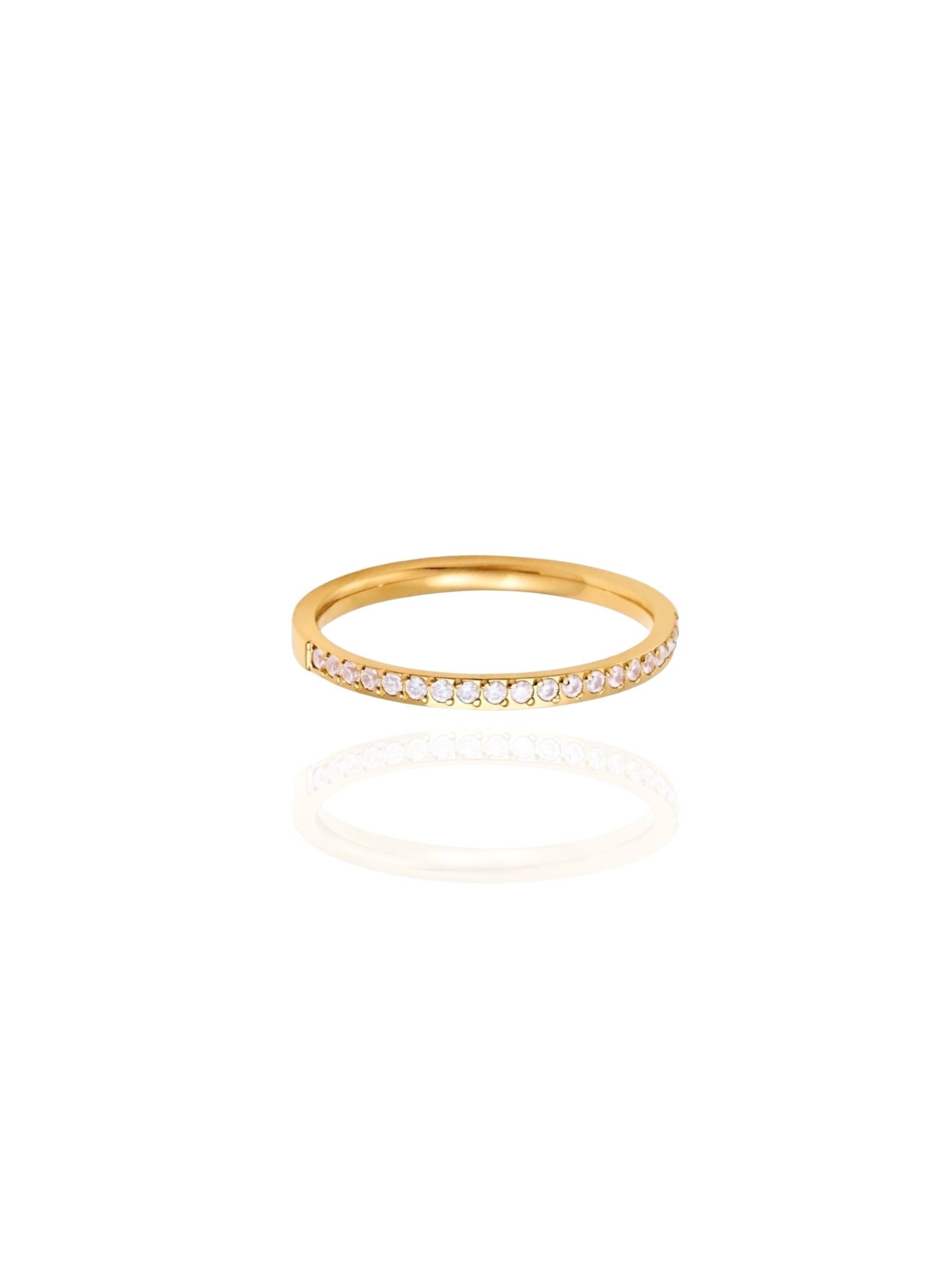 SYNTC, zirconia ring, zirconium ring, layered ring, multiple stones ring, ring with stones, sparkling stones, trendy ring, minimalist ring, minimal ring, lightweight ring, stackable ring, versatile ring, dainty ring