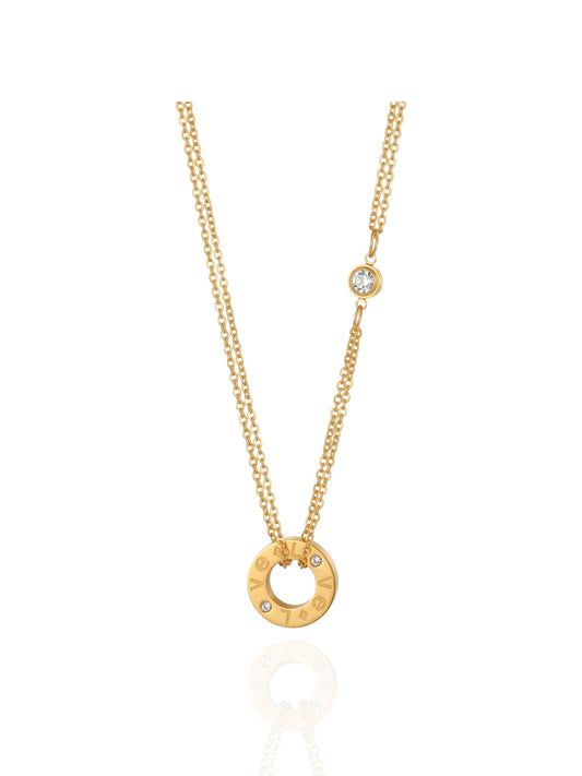 timeless jewellery, perfect gift for her, elegant necklace, charm necklace, best gift for her, classic gold chain necklace, stylish gift, statement necklace, versatile necklace, necklace Australia, chain necklace, double-layered necklace, roman numeral pendant necklace, vintage necklace, love diamond roman numeral necklace