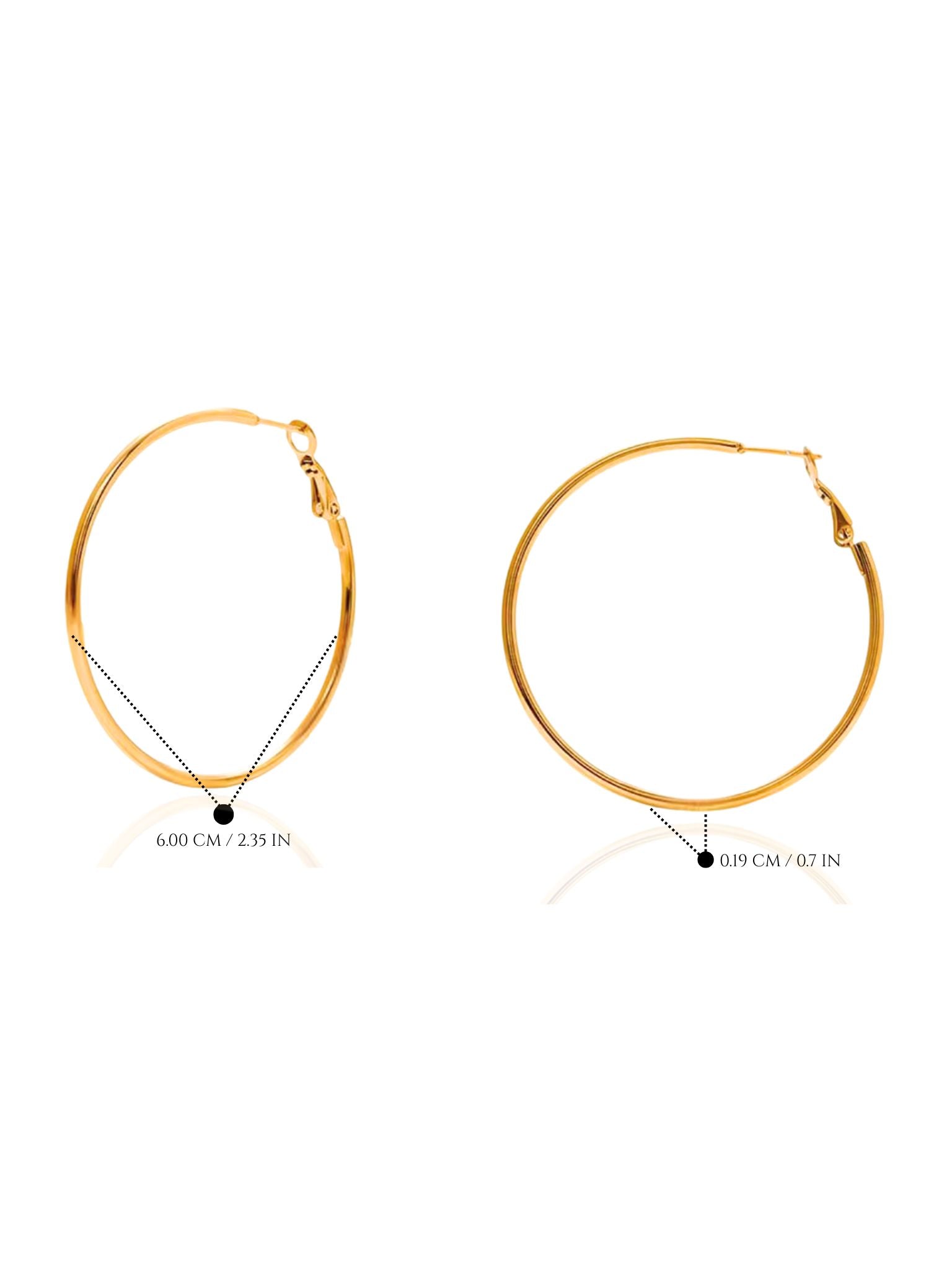 Gold hoop earrings on a white background, gold hoop earrings, classic gold hoop earrings, dainty gold hoops, everyday wear