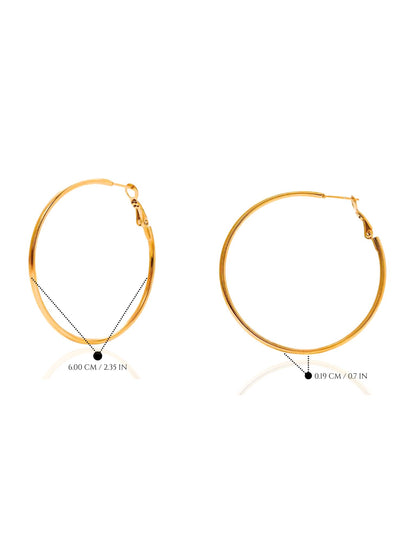 Gold hoop earrings on a white background, gold hoop earrings, classic gold hoop earrings, dainty gold hoops, everyday wear