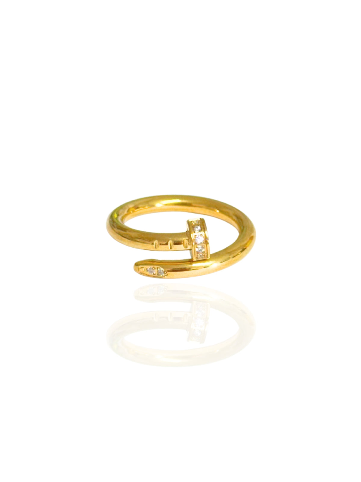 zircon ring, statement ring, SSDXJ, elegant ring, twisted nail ring, nail ring, ring with stones