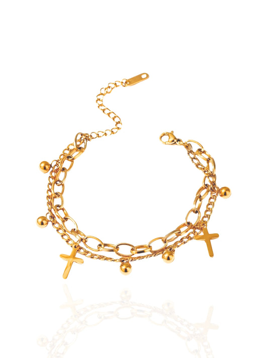 timeless jewellery, perfect gift for her, elegant bracelet, charm bracelet, best gift for her, stylish gift, statement bracelet, versatile bracelet, bracelet Australia, gold bracelet, classic gold chain bracelet, simple bracelet, lucky charm bracelet, cute bracelet, lightweight bracelet, chain bracelet, statement bracelet, bracelet with minimal stones, charm bracelet, beaded bracelet, colorful bracelet, bracelet with stones, flower design bracelet, cross bracelet, dangling charm bracelet