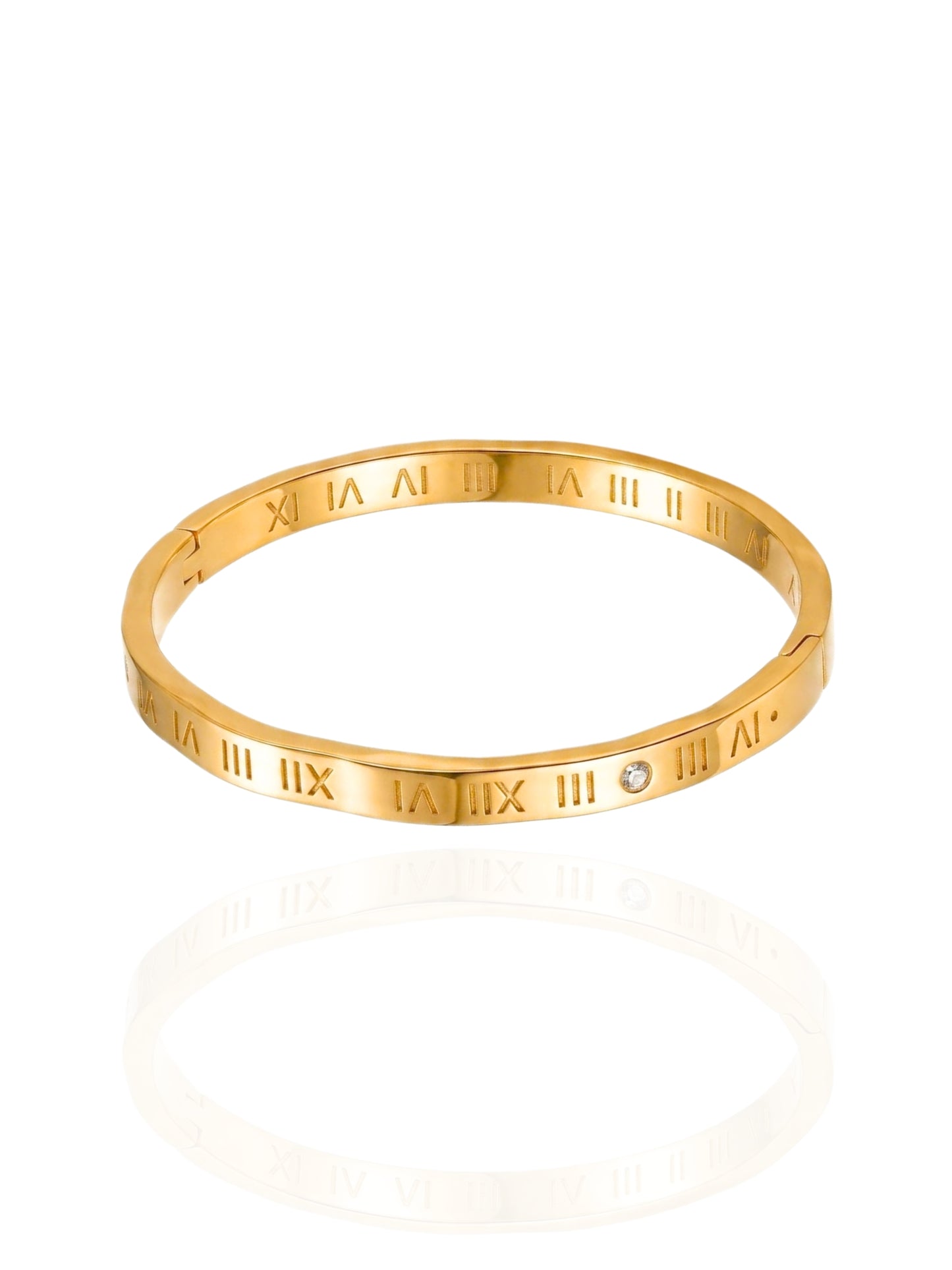 timeless jewellery, perfect gift for her, elegant jewellery, elegant bracelet, charm bracelet, dainty jewellery, simple jewellery,  fashion accessories, sleek jewellery, trendy jewellery, lightweight bangle, stylish jewellery, simple bangle, classic gold bangle, bangle with stones, heart design bangle, flower bangle, statement bangle, best gift for her, classic gold chain bangle, stylish gift bracelet Australia, gold bracelet, gold bangle, roman numeral bangle, vintage bangle