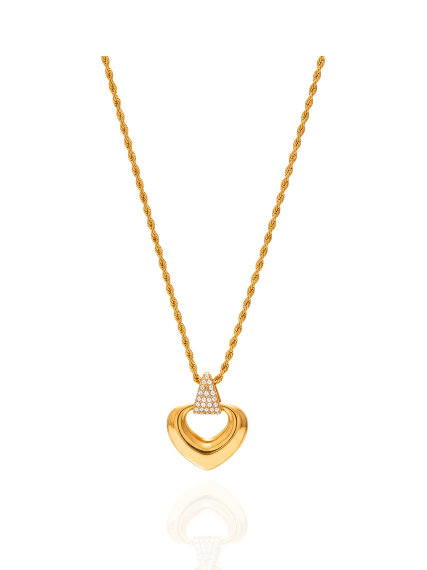 timeless jewellery, perfect gift for her, elegant necklace, charm necklace, best gift for her, classic gold chain necklace, stylish gift, statement necklace, versatile necklace, necklace Australia, chain necklace, link chain necklace, heart necklace, hollow heart necklace, simple necklace, bold heart necklace
