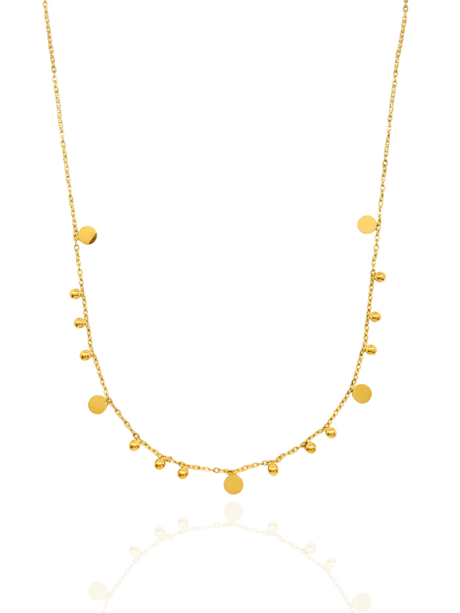gold necklace, timeless jewellery, perfect gift for her, elegant necklace, charm necklace, best gift for her, classic gold chain necklace, stylish gift, statement necklace, versatile necklace, necklace Australia, link chain necklace, interlocking pendant necklace, y-shaped necklace, necklace with stone pendant, necklace with bold pendant, pendant with stones, necklace with gem pendant, minimalist design necklace