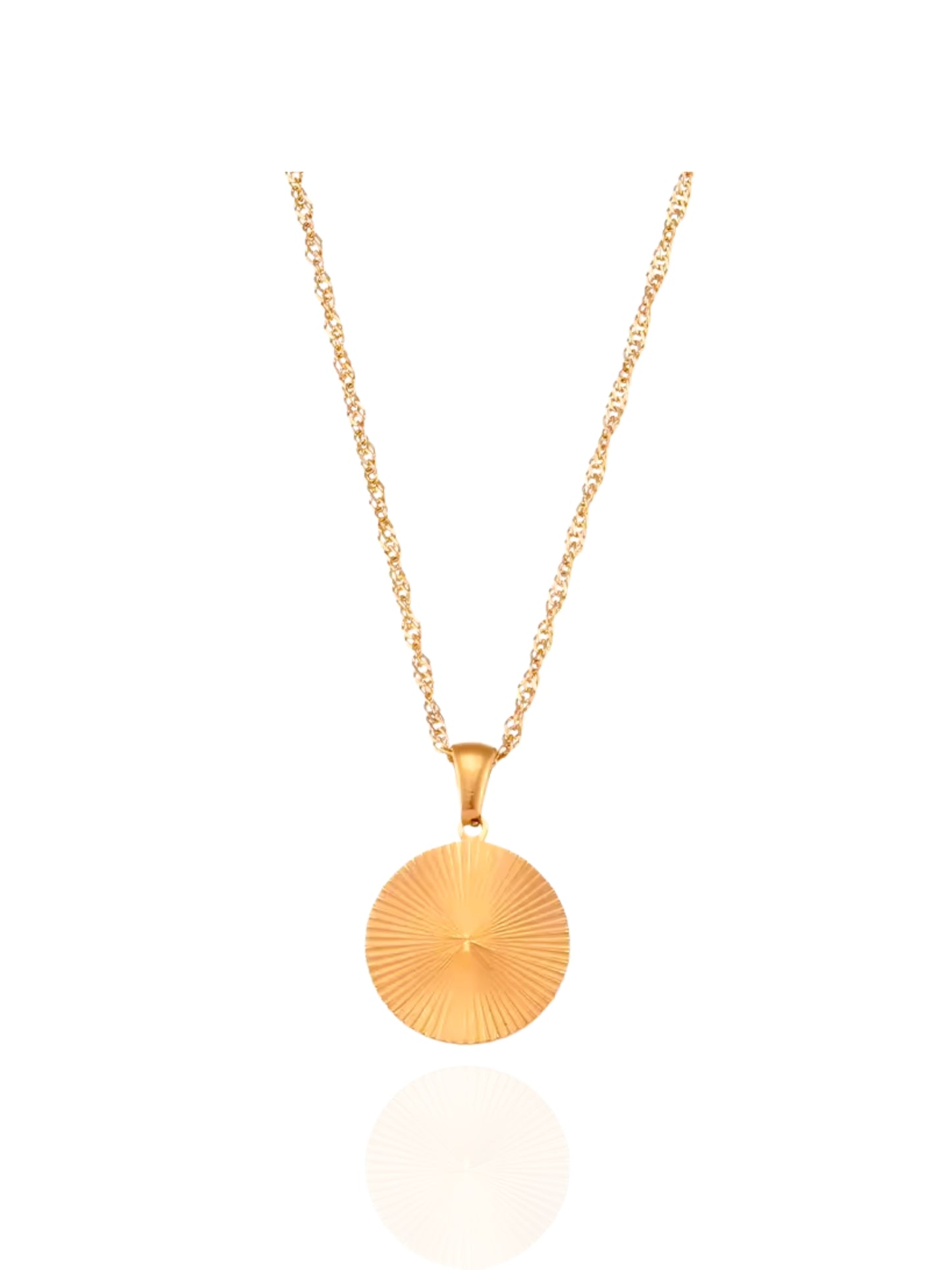 geometric design necklace, circle pendant, circle pendant necklace, classic pendant necklace, gold circle pendant