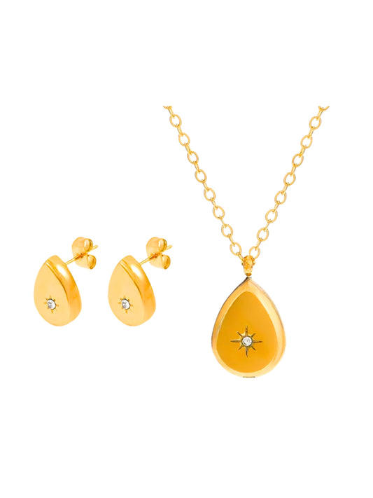 Ambrelle Pear-shaped Jewellery Set