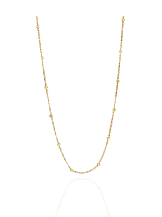 ball necklace, lightweight necklace, simple necklace, dainty necklace, versatile necklace, minimalist, minimal necklace