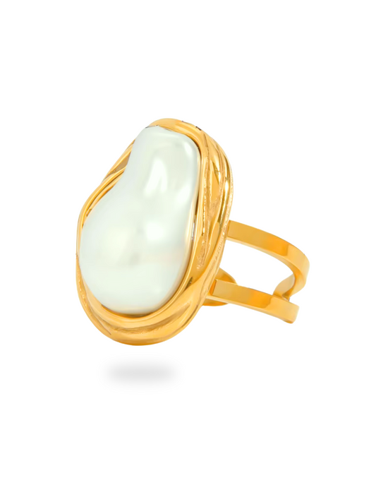 timeless jewellery, perfect gift for her, elegant jewellery, dainty jewellery, simple jewellery, classic gold ring, fashion accessories, sleek jewellery, trendy jewellery, lightweight ring, stylish jewellery, simple ring, statement ring, ring Australia, pearl ring, bold ring