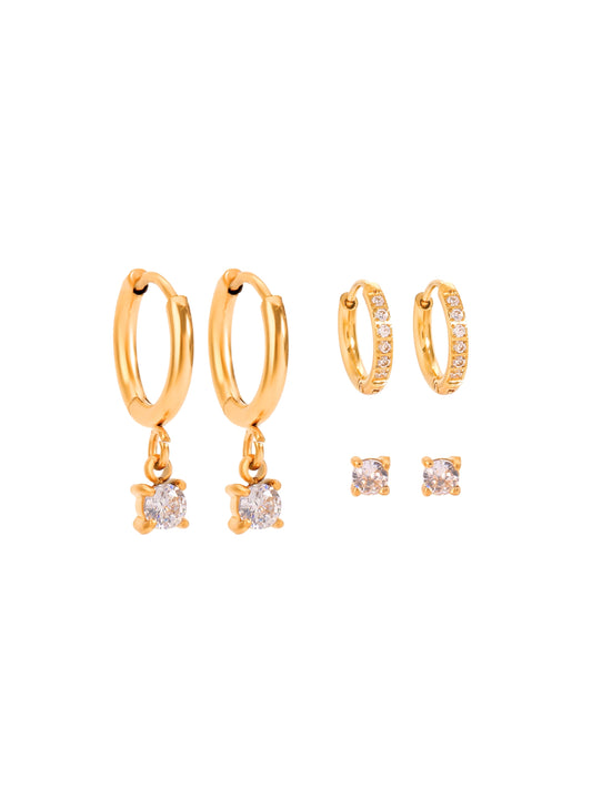 gold earrings, minimalist design earrings, jewellery for occasion, gift idea for her, cute earrings, dainty earrings, elegant earrings, dainty earrings, cute earrings set, simple earrings, earrings with stones