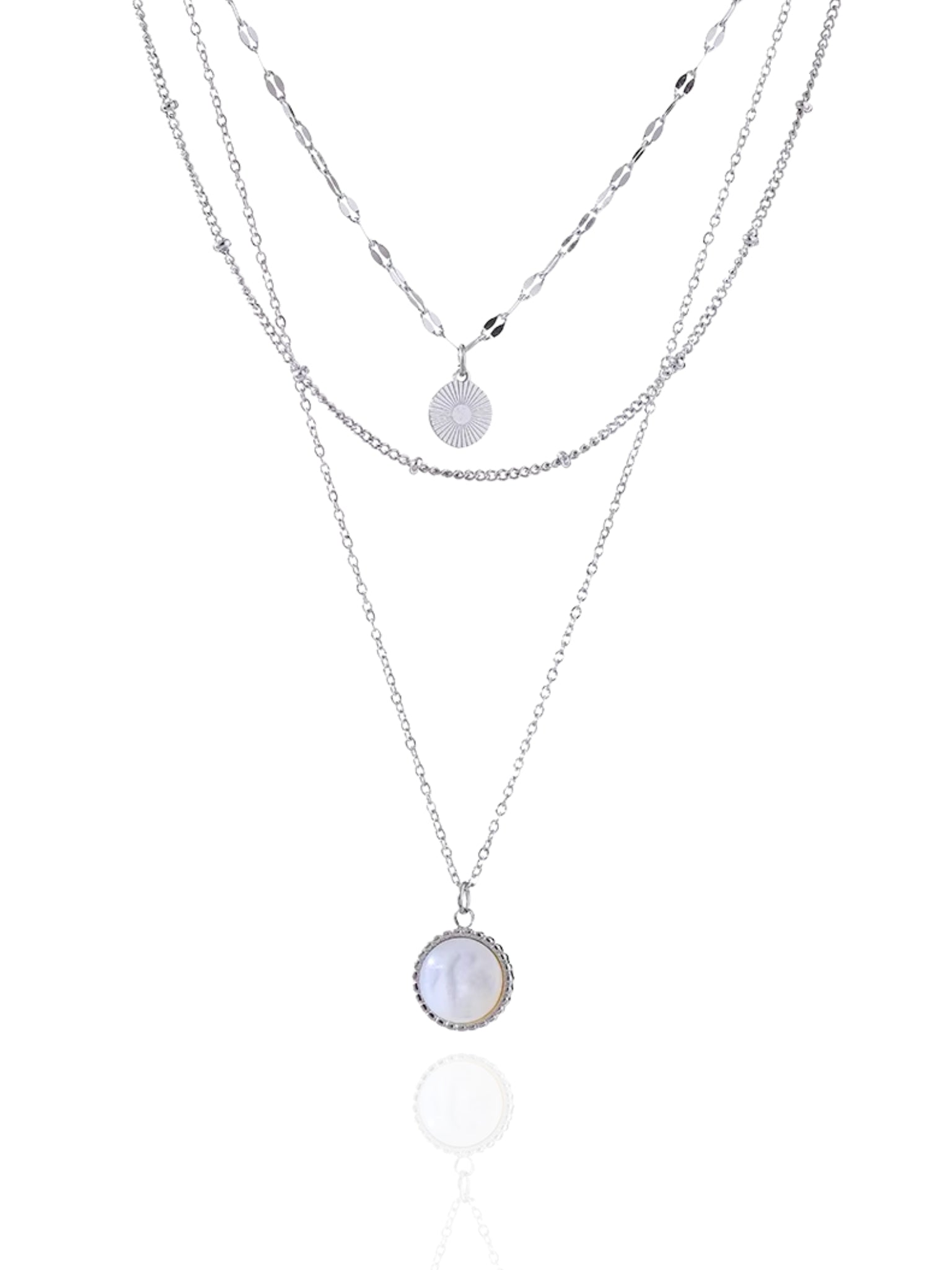silver necklace, timeless jewellery, perfect gift for her, elegant necklace, charm necklace, best gift for her, classic gold chain necklace, stylish gift, statement necklace, versatile necklace, necklace Australia, link chain necklace, interlocking pendant necklace, y-shaped necklace, necklace with stone pendant, necklace with bold pendant, pendant with stones, necklace with gem pendant, necklace with colored stone pendant, gem necklace, pearl necklace, unique design necklace, layered necklace