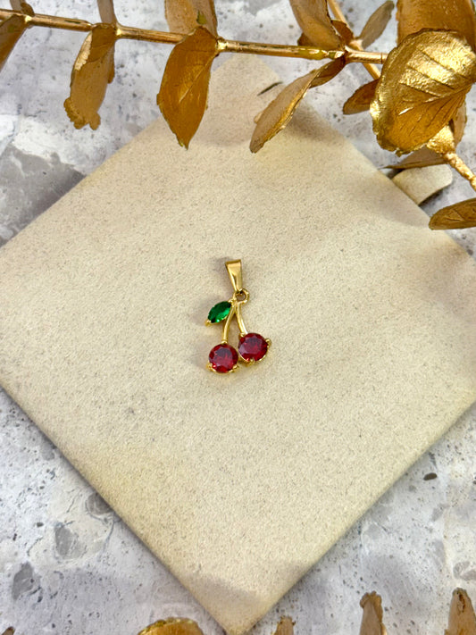 cute pendant, pendant for necklace, pendant australia, cherry necklace, cherry pendant, fruit design pendant