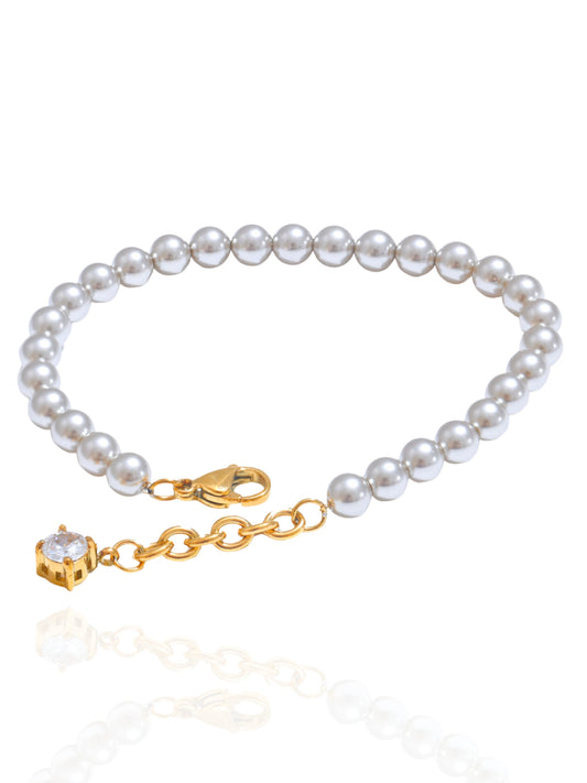 Chesna Silver Pearl Bracelet