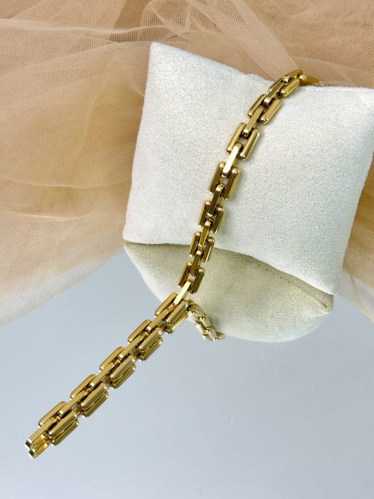 chain bracelet, gold bracelet, linked chain bracelet, bracelet for any occasion, versatile bracelet