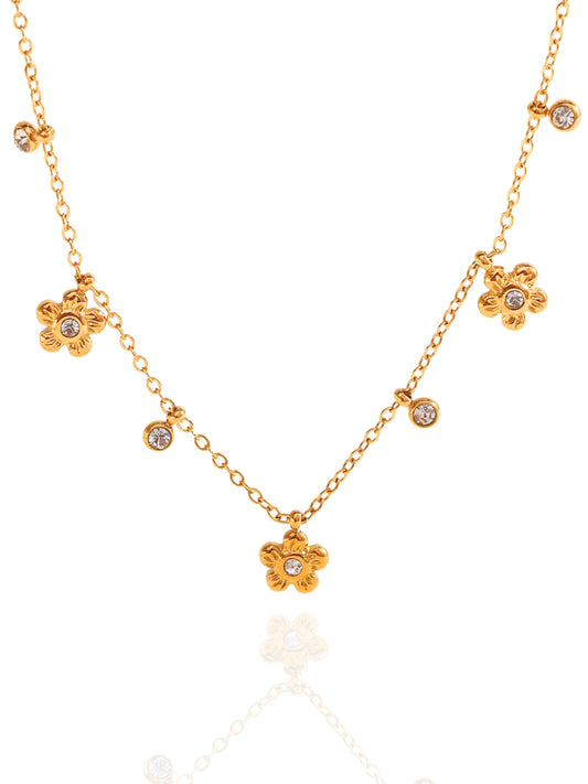 gold necklace, timeless jewellery, perfect gift for her, elegant necklace, charm necklace, best gift for her, classic gold chain necklace, stylish gift, statement necklace, versatile necklace, necklace Australia, link chain necklace, interlocking pendant necklace, y-shaped necklace, necklace with stone pendant, necklace with bold pendant, pendant with stones, necklace with gem pendant, necklace with colored stone pendant, gem necklace, pearl necklace, unique design necklace, flower design necklace
