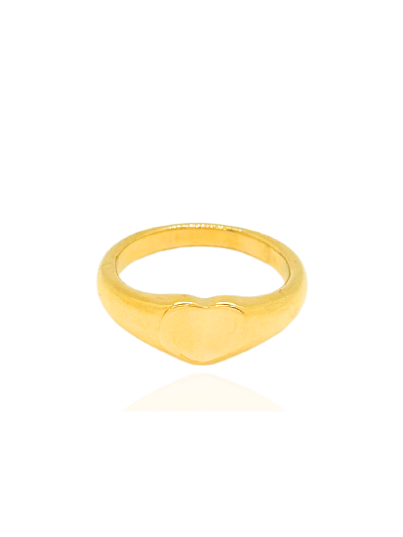 simple ring, gold ring, elegant ring, heart-shaped ring, modern ring