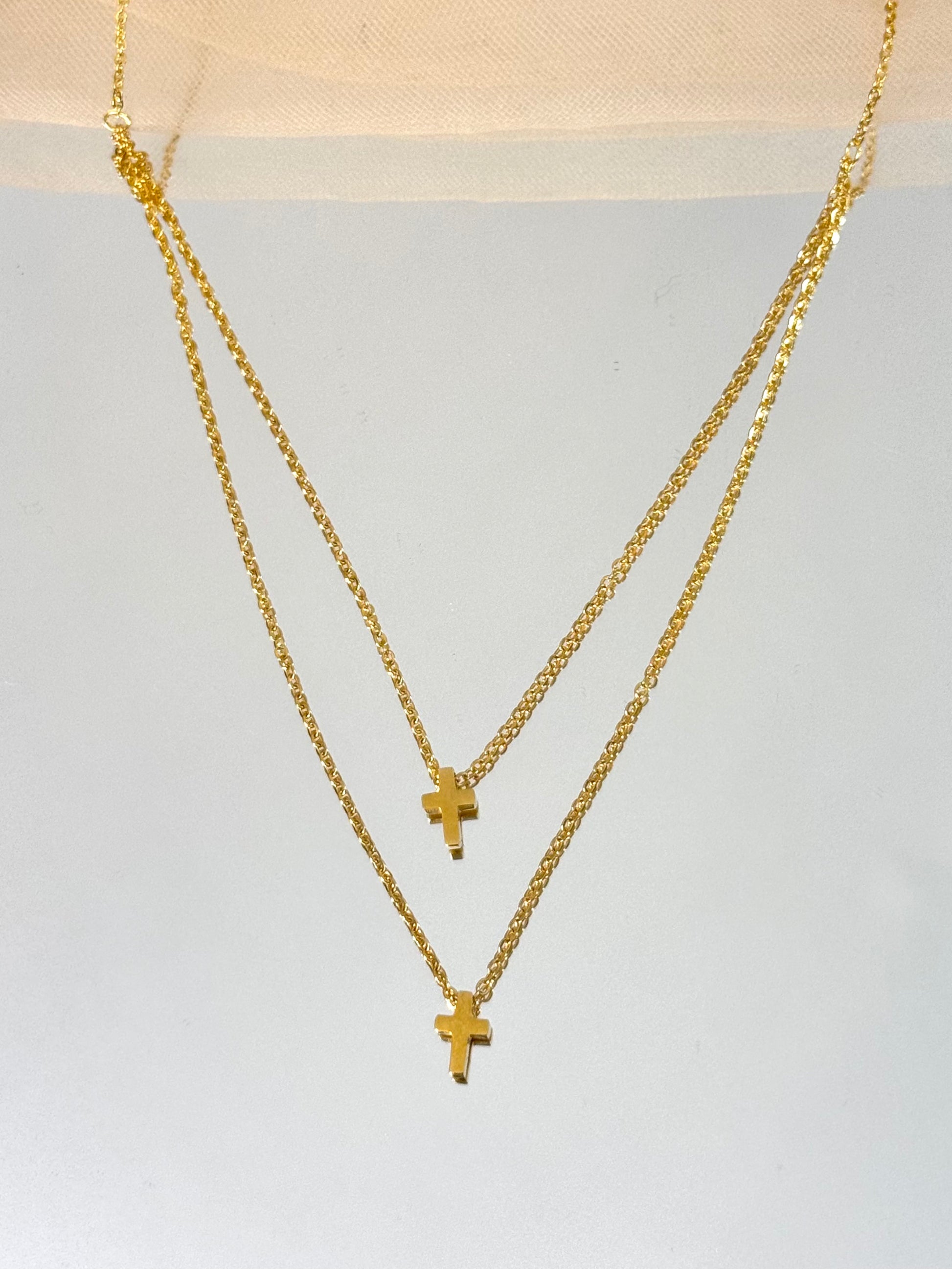 layered necklace, simple necklace, choker, choker layared necklace, simple jewelry, small cross, cross necklace