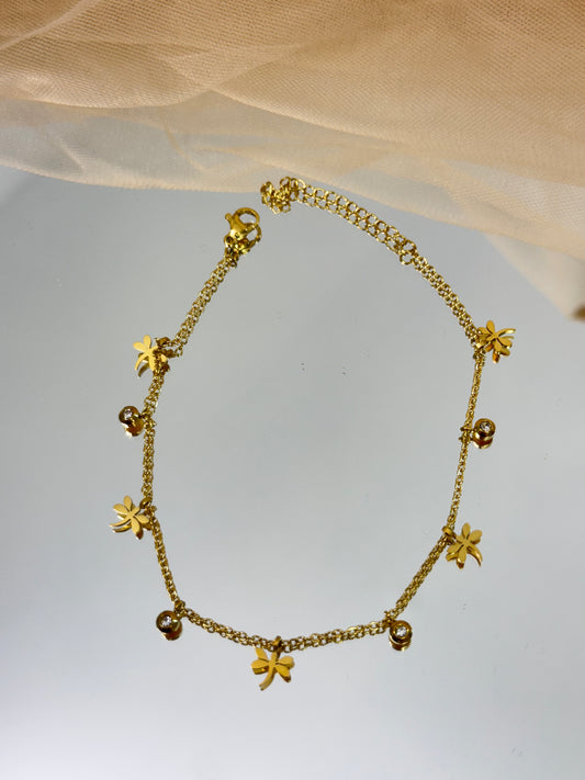 animal design anklet, charm anklet, gold anklet, lucky charm anklet, cute anklet, anklet for gift, gift ideas for women, australia anklet