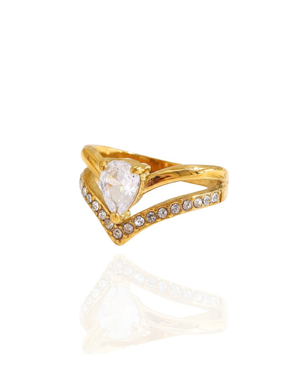 statement ring, double layer ring, double layer crown ring, crown ring, ring with stones, maximalist ring, wedding ring, statement ring, promise ring, double layer crown ring