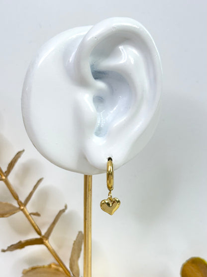 Stainless Jewellery, Waterproof Jewellery, Gift Ideas for Jewellery, heart drop earring, heart earrings, drop earrings